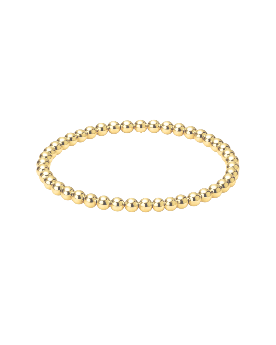 4mm Gold Ball Bracelet