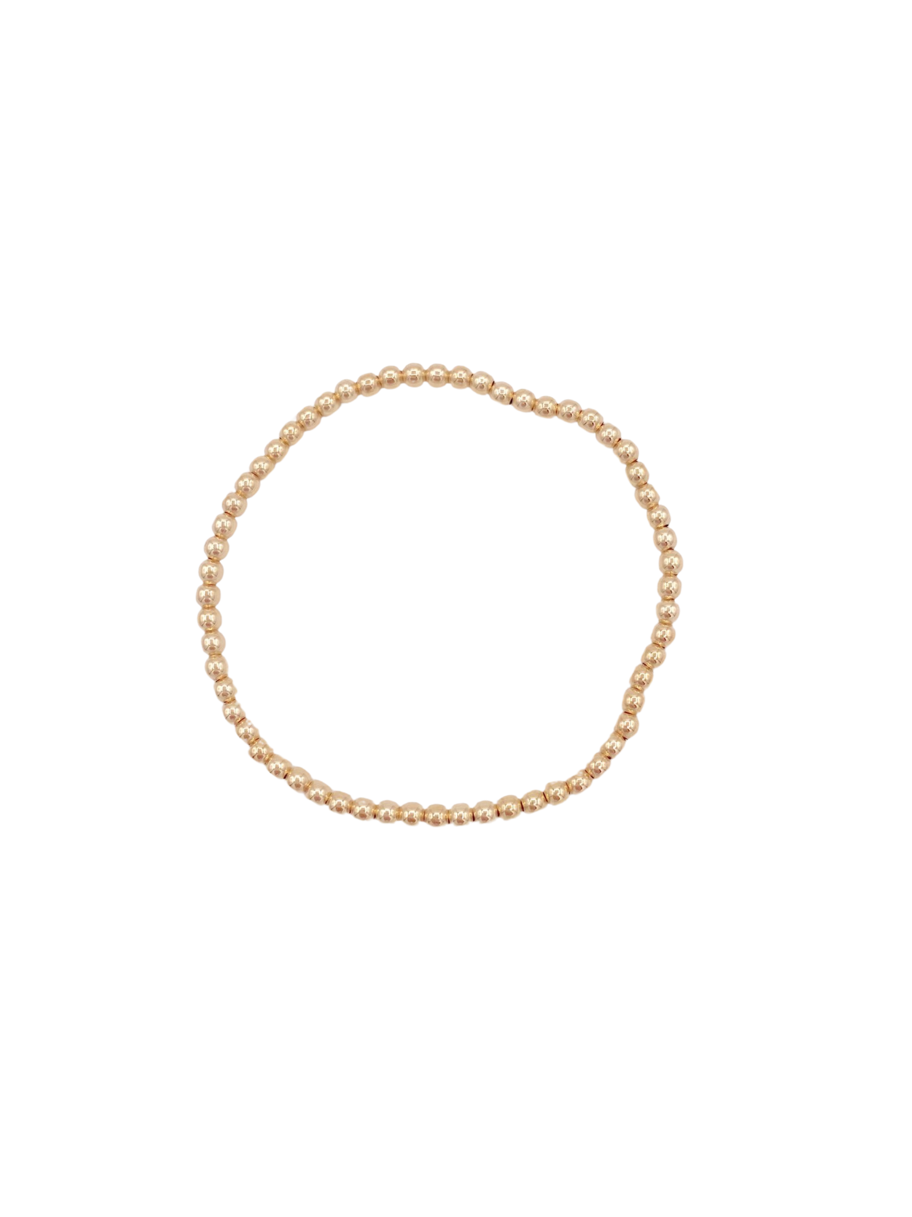 3mm Gold Ball Bracelet