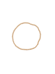 3mm Gold Ball Bracelet