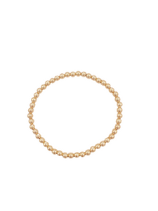 4mm Gold Ball Bracelet