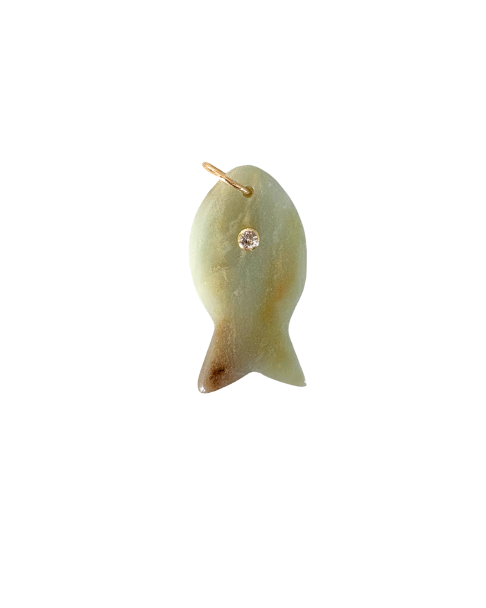Pale Green Fish Pendant