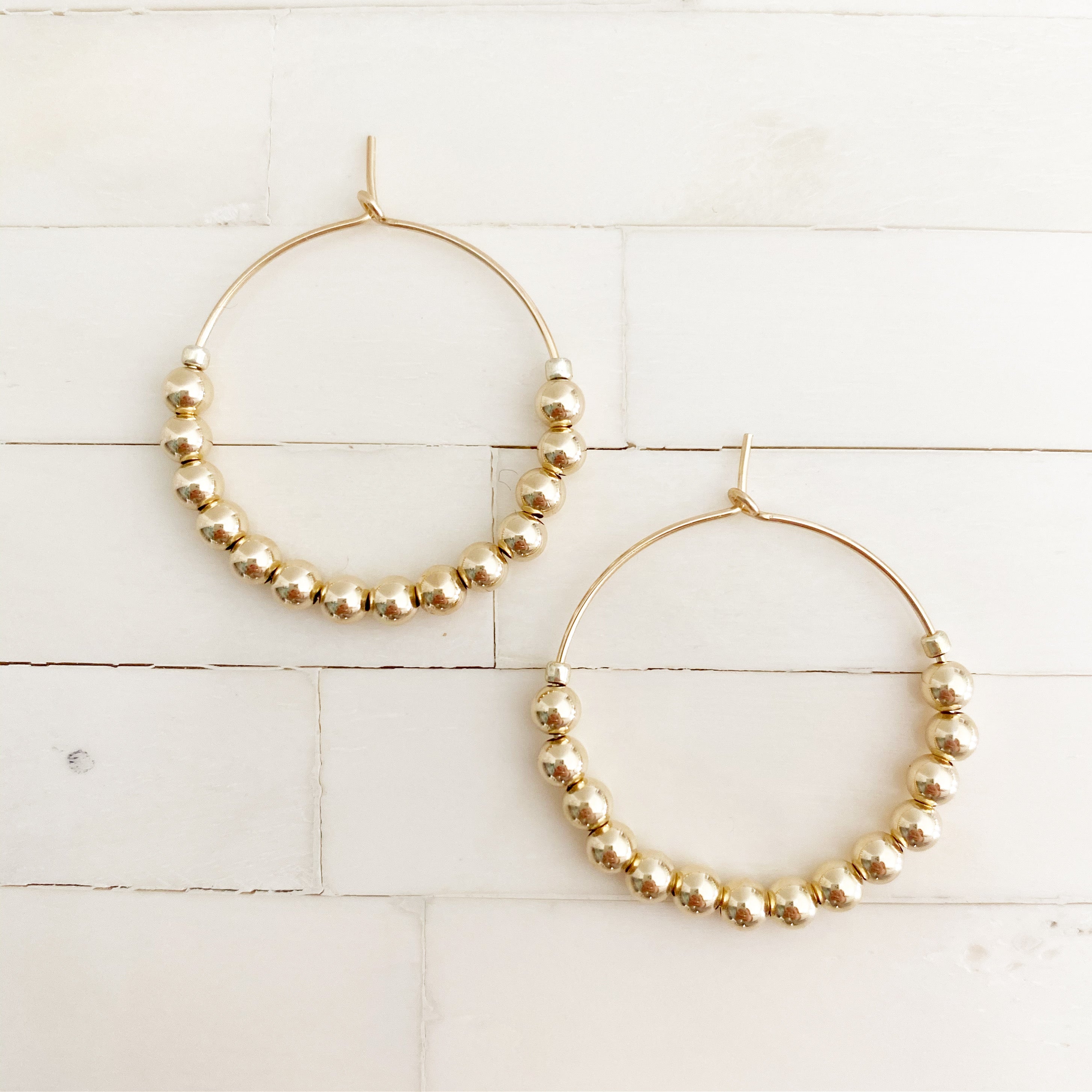 Gold Ball Hoops